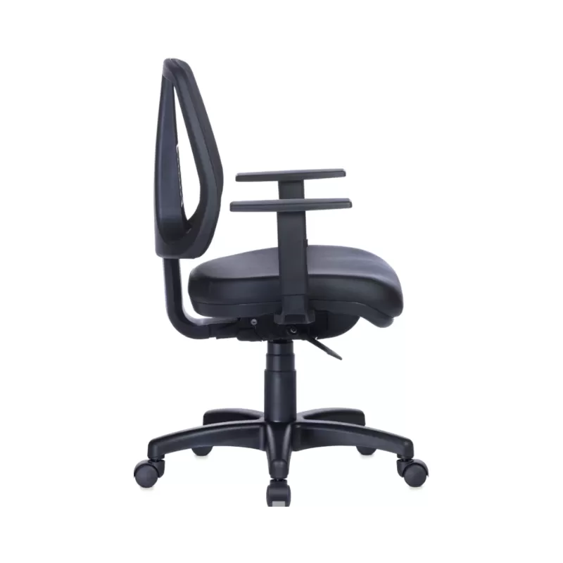 Cadeira Ergonômica Back System NR17 Executiva Rhodes Encosto Tela Preta - B-Side