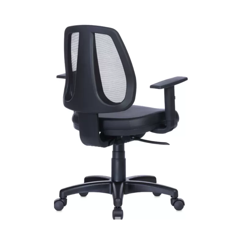 Cadeira Ergonômica Back System NR17 Executiva Rhodes Encosto Tela Preta - B-Side