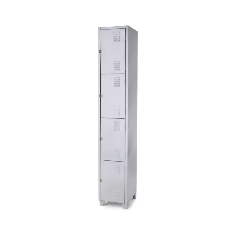 GRP-2/4 Chapa 26 – Roupeiro De Aço 4 Portas | Pitão P/ Cadeado