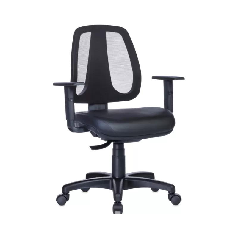 Cadeira Ergonômica Back System NR17 Executiva Rhodes Encosto Tela Preta - B-Side